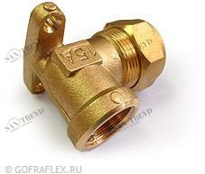 Угловик труба-внутр. резьба с креплением 15мм* 1/2 дюйма Flexible hose Россия BL15AW