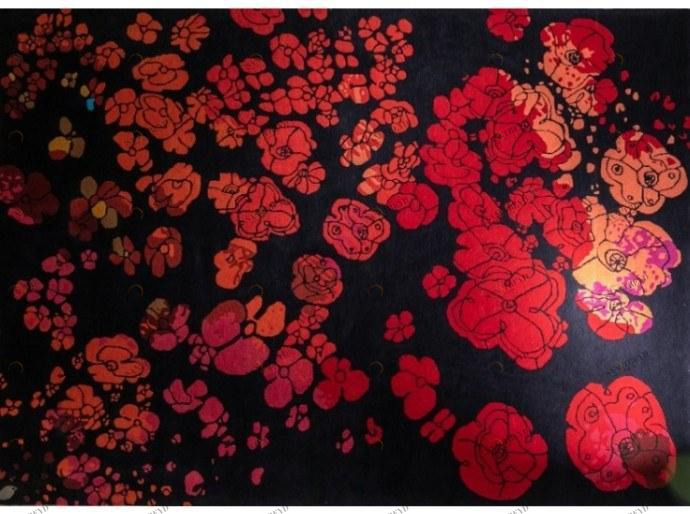 Diacasan Edition Цветочный ковер ручной работы из шерсти Sylvain & plume sun-id-1450627