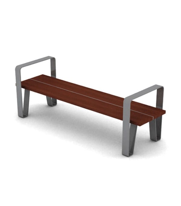 Стальная и деревянная скамья без спинки LAB23 COURT ARCH-00068054 - Вид №13