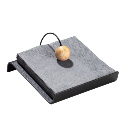 991327 BULL black салфетница 18х19см;LIND DNA - Вид №1