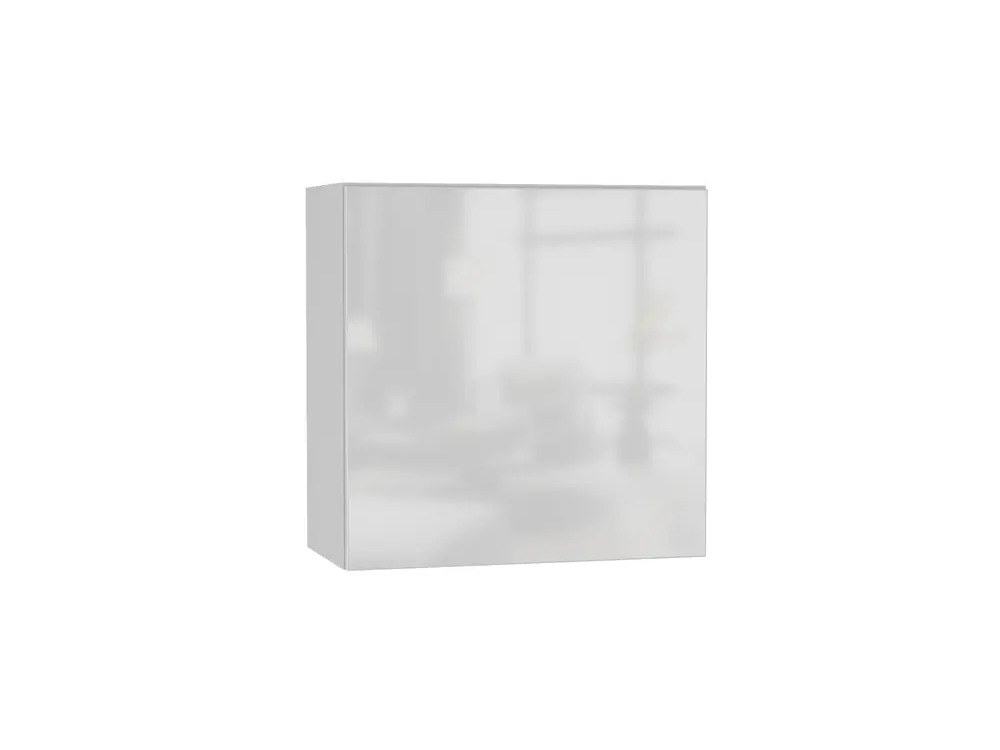 91355281 Шкаф распашной Нк-мебель 60x60x29 см ЛДСП цвет белый/белый глянец STLM-1090169