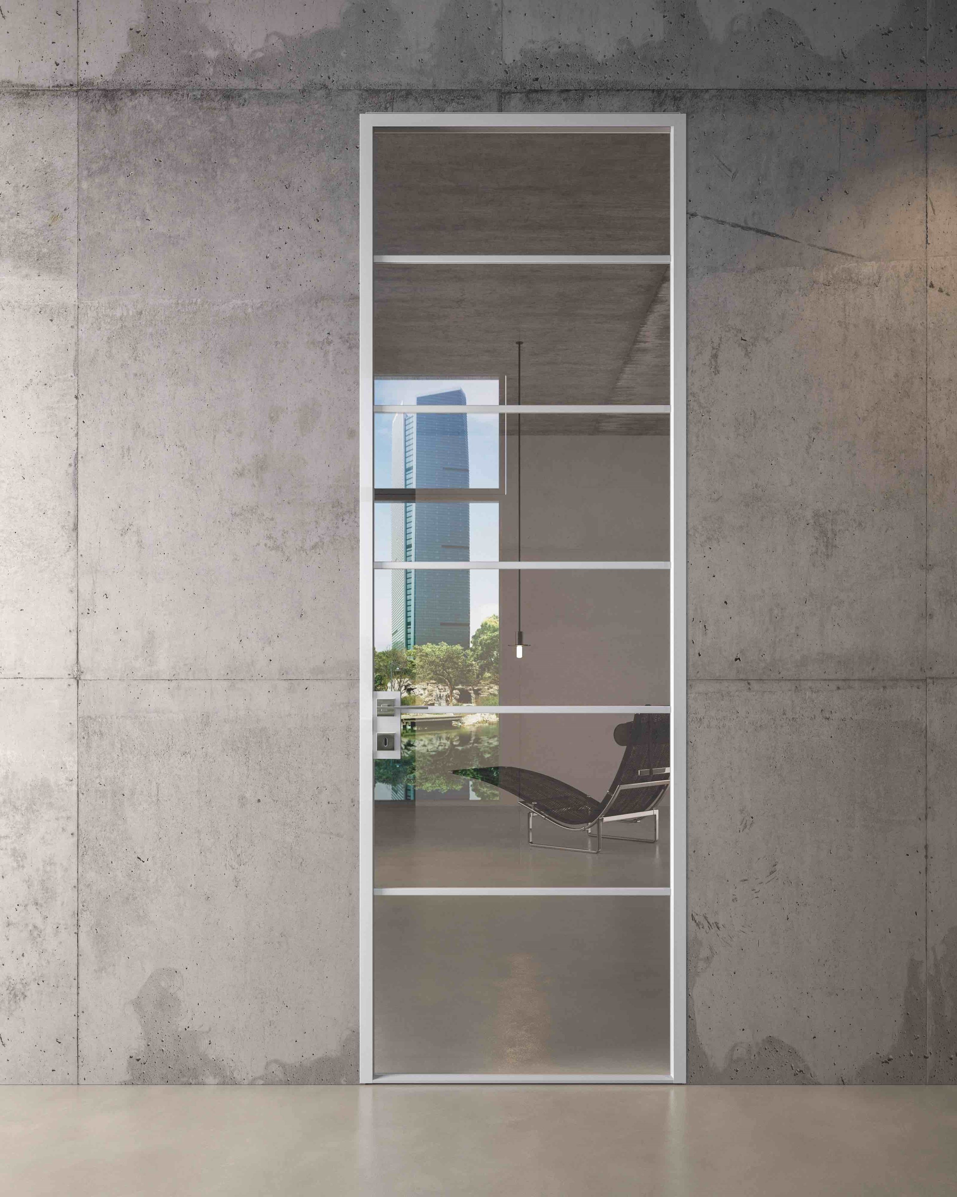 Стеклянная дверь промышленного стиля GIDEA G-Like ARCH-00045614 - Вид №7