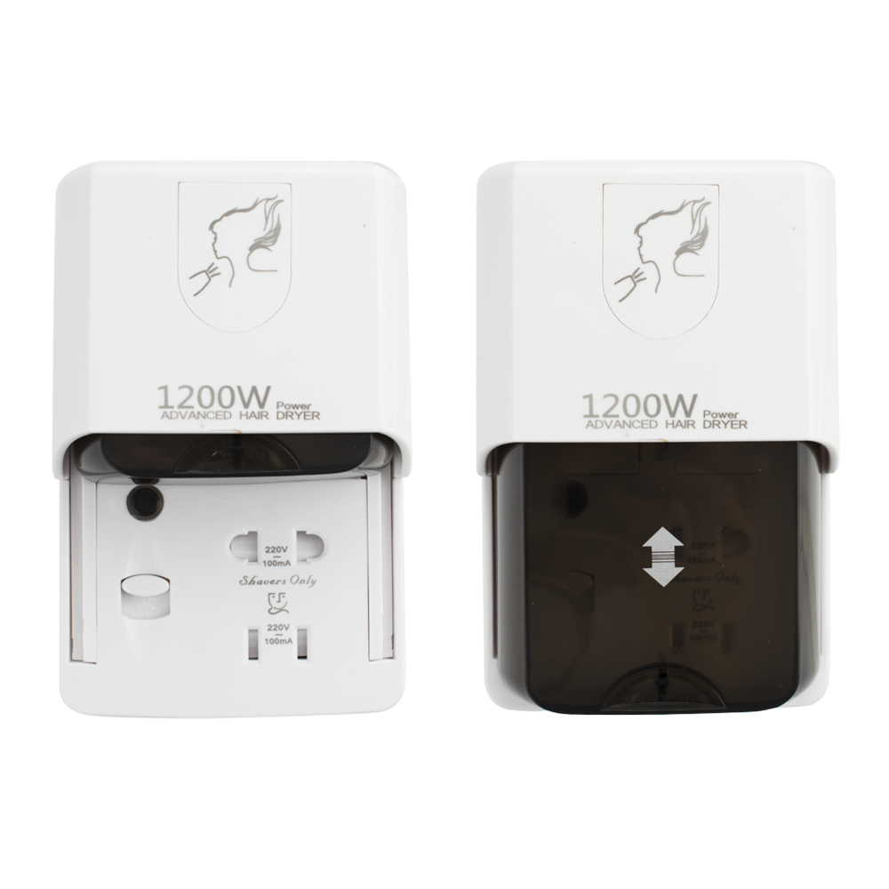 GFmark - Фен для волос ПРОФИ, СУПЕР, в ванную комнату с РОЗЕТКОЙ. 1200W, код: 6812  - Вид №2