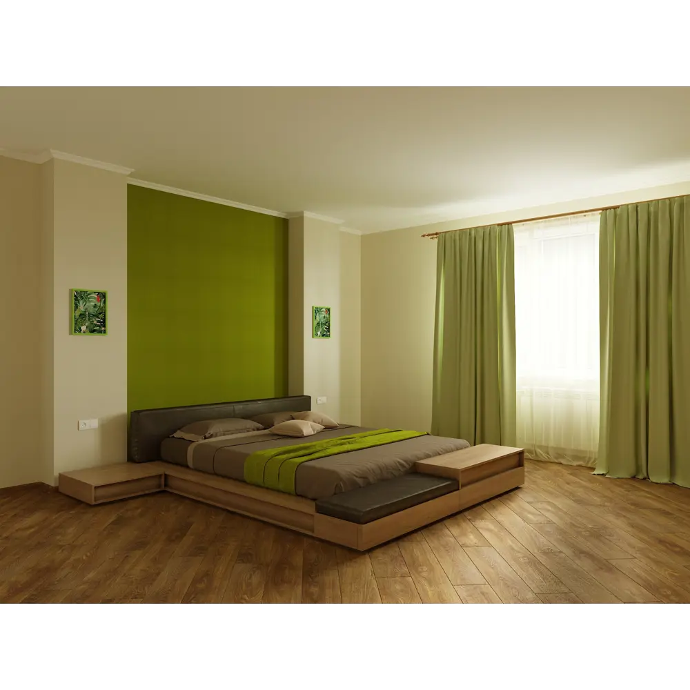 Штора на ленте «Силка» 200х280 см цвет зелёный INSPIRE STLM-2140113 - Вид №3