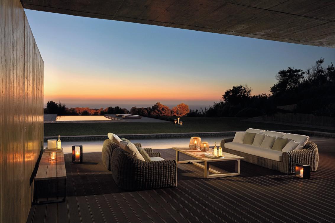 MNST1085 Журнальные столики teak ⌀130см Manutti Siena - Вид №5