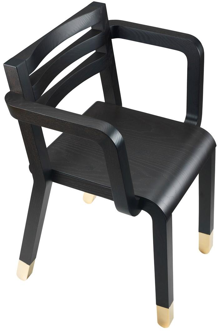 Albaplus Кресло на четырех ножках с подлокотниками из ясеня Socks sun-id-1480969 - Вид №1