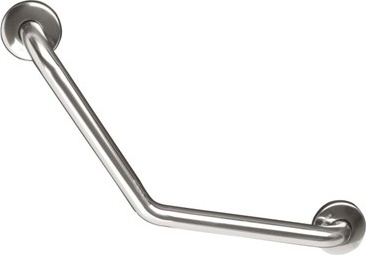 BA0130C Поручень с углом 130º, блестящая отделка mediclinics 