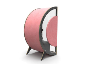 Акустическая офисная кабина с сиденьем