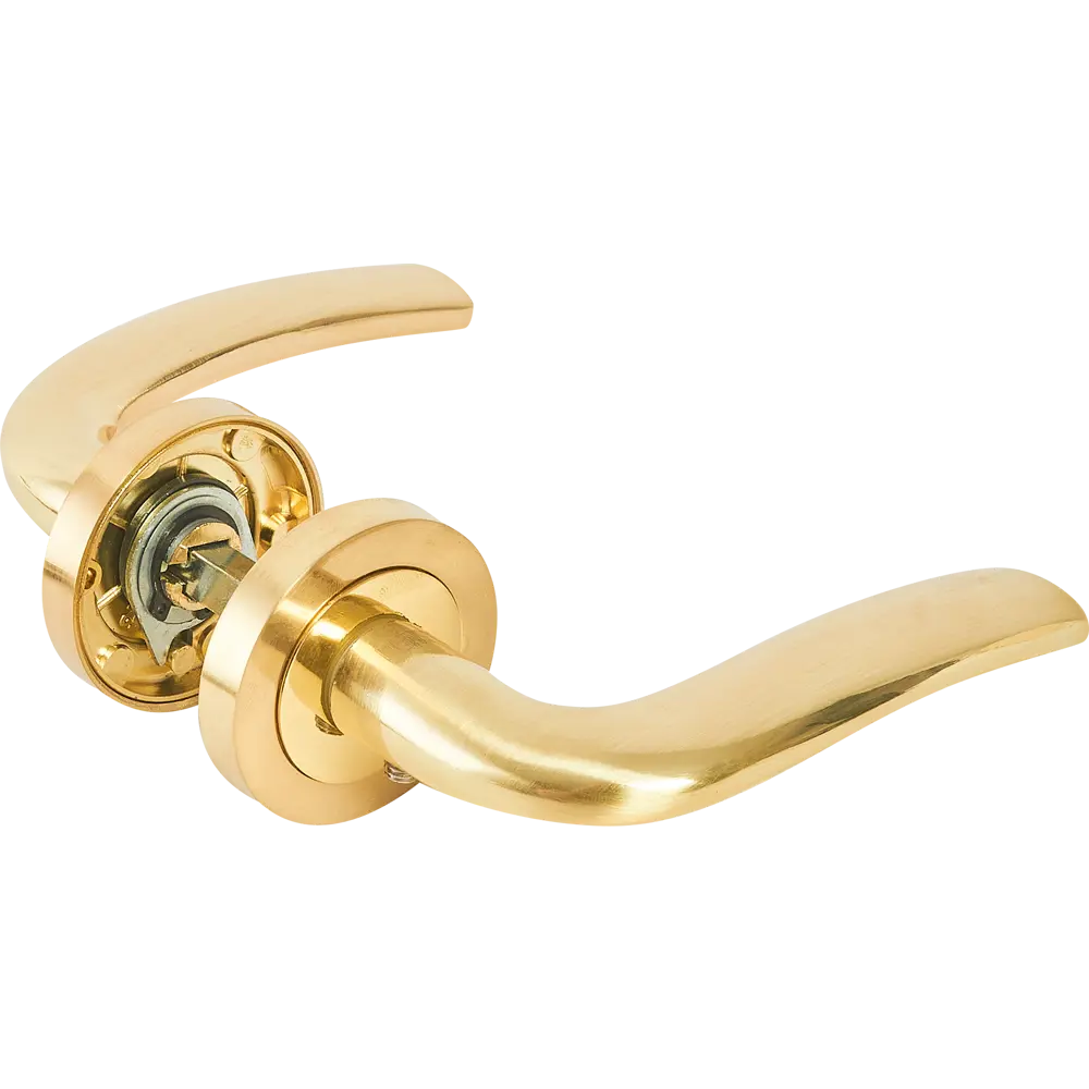 Дверные ручки Punto Real без запирания цвет матовое золото STLM-2125578
