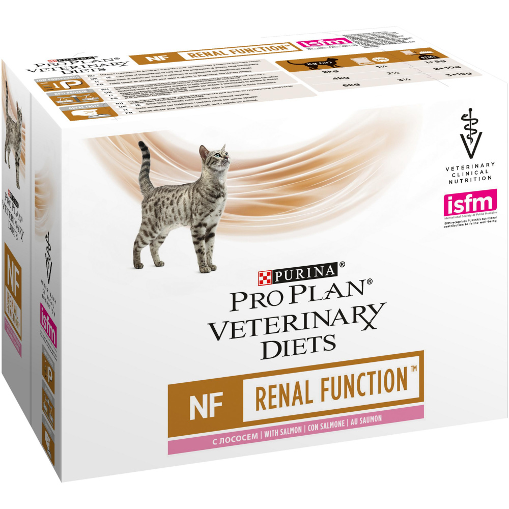 ПР0033172 Корм для кошек Veterinary Diets NF при патологии почек, лосось пауч 85г Pro Plan  - Вид №11