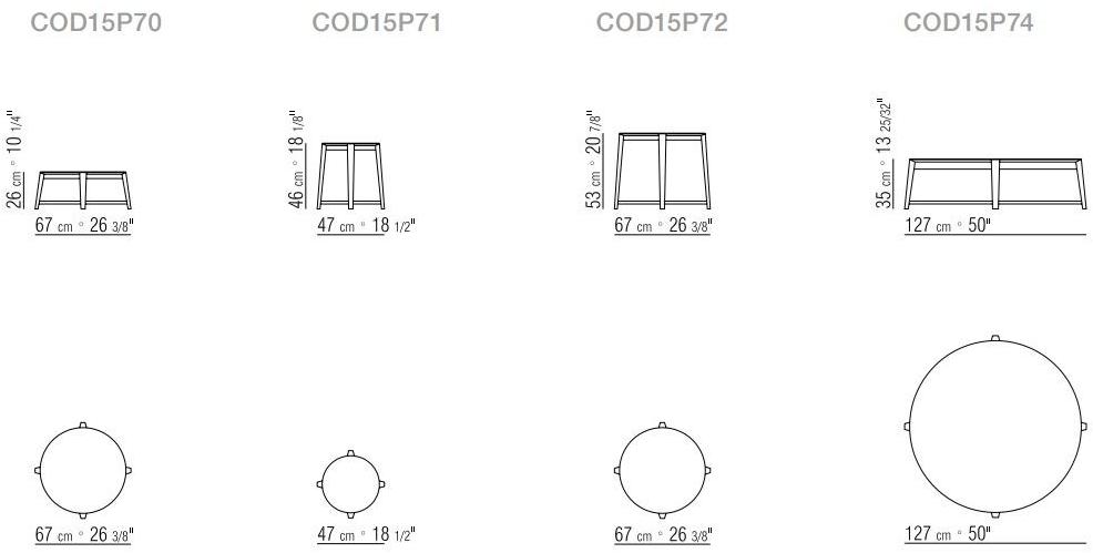 Flexform Круглый журнальный столик из мрамора sun-id-1365642 - Вид №3