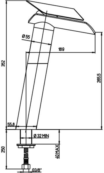 Paini Morgana 73PW205LZLL смеситель для раковины - Вид №1
