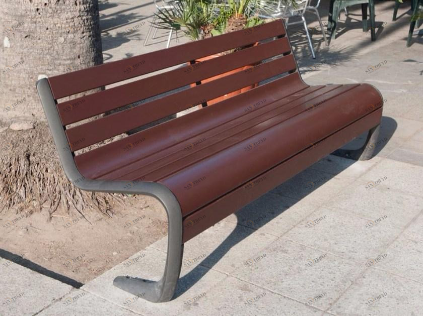 Neri Деревянная скамейка со спинкой Carya 2109 