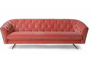 3-местный тканевый диван capitonné