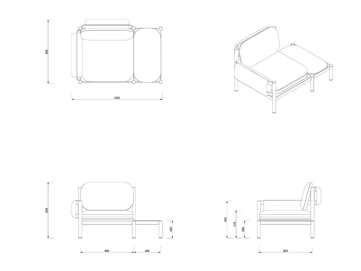 Алюминиевый садовый стул Joyf Tropic ARCH-00128909 - Вид №2