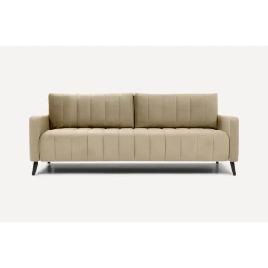 92008744 Раскладной диван Divan.ru Маркфул 217x86x103 см велюр цвет бежевый STLM-1375513
