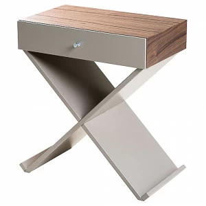 Прикроватная тумбочка дизайнерская серая Bonn BRAGIN DESIGN  256381 Серый