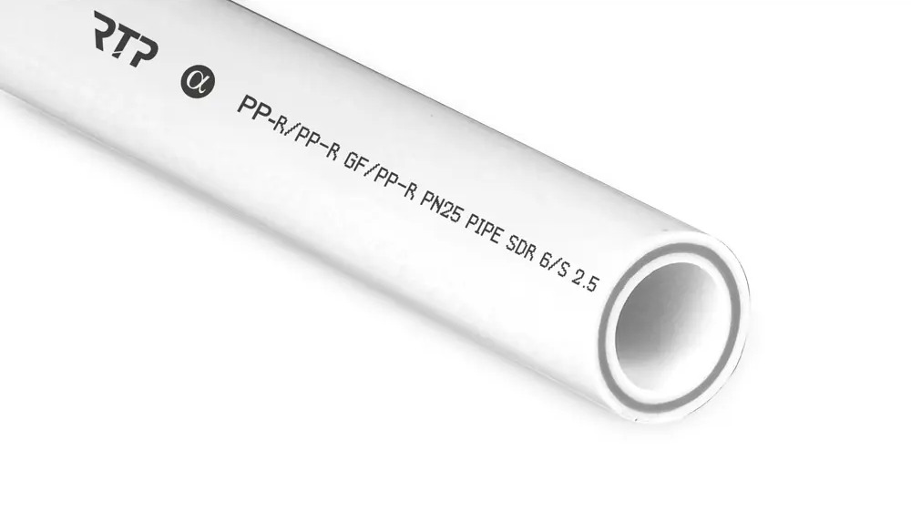 91378664 Труба полипропиленовая РТП армированная стекловолокном 20x3.4 мм SDR6 PN25 2 м STLM-0802587