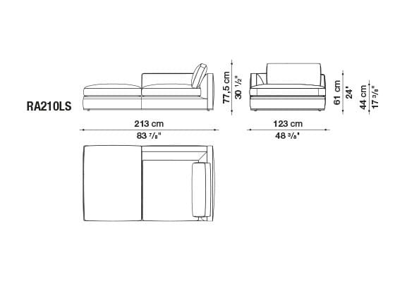 Ткань диван B&B Italia Ричард ARCH-00082196 - Вид №55