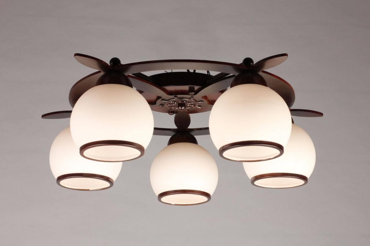 Потолочная люстра Omnilux OML-50507-05 OMNILUX OML-5050 183135 Белый  - Вид №2