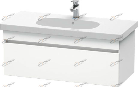 DS638501818 DuraStyle Тумбочка подвесная Белый матовый, декор Duravit