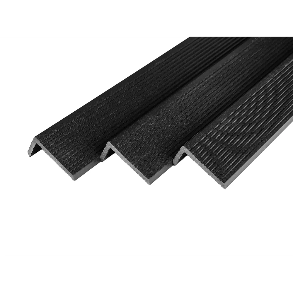 Уголок для террасной доски Groentec 70x35x3000 мм ДПК цвет антрацит STLM-2136260 - Вид №1