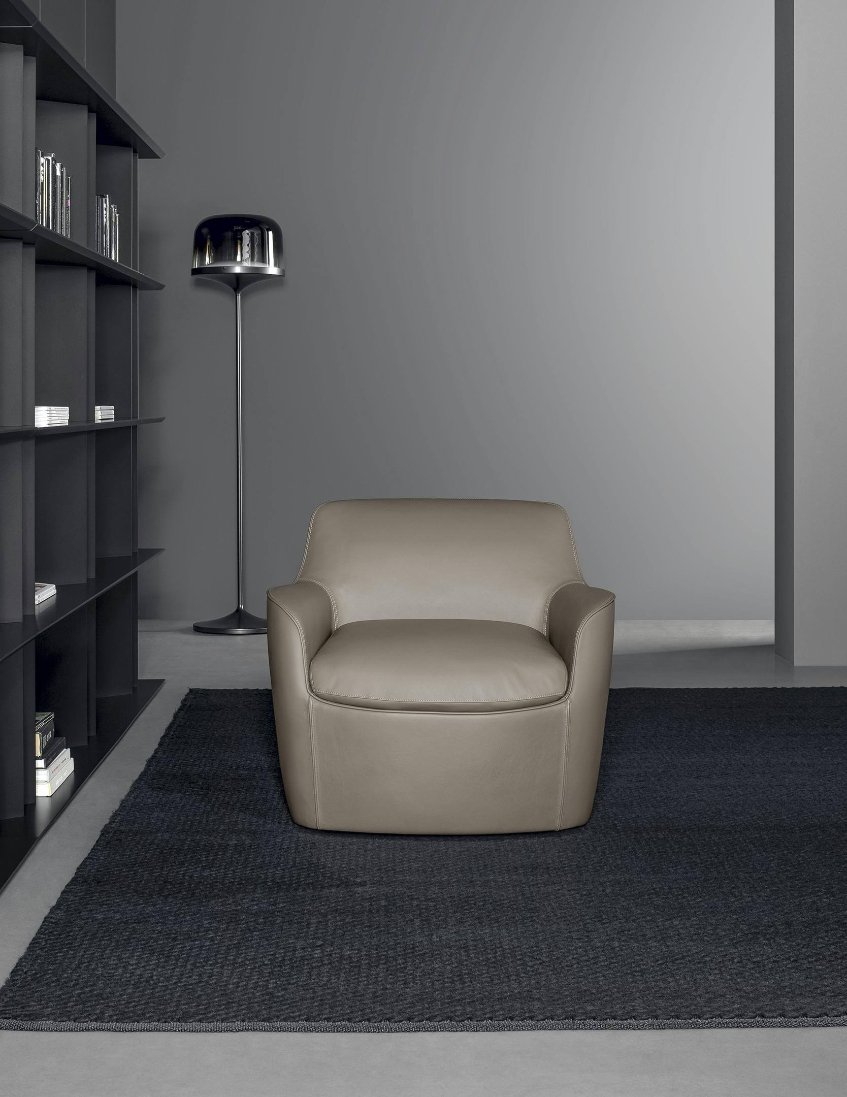 Кожаное кресло с подлокотниками BONALDO KITAI ARCH-00145021 - Вид №4