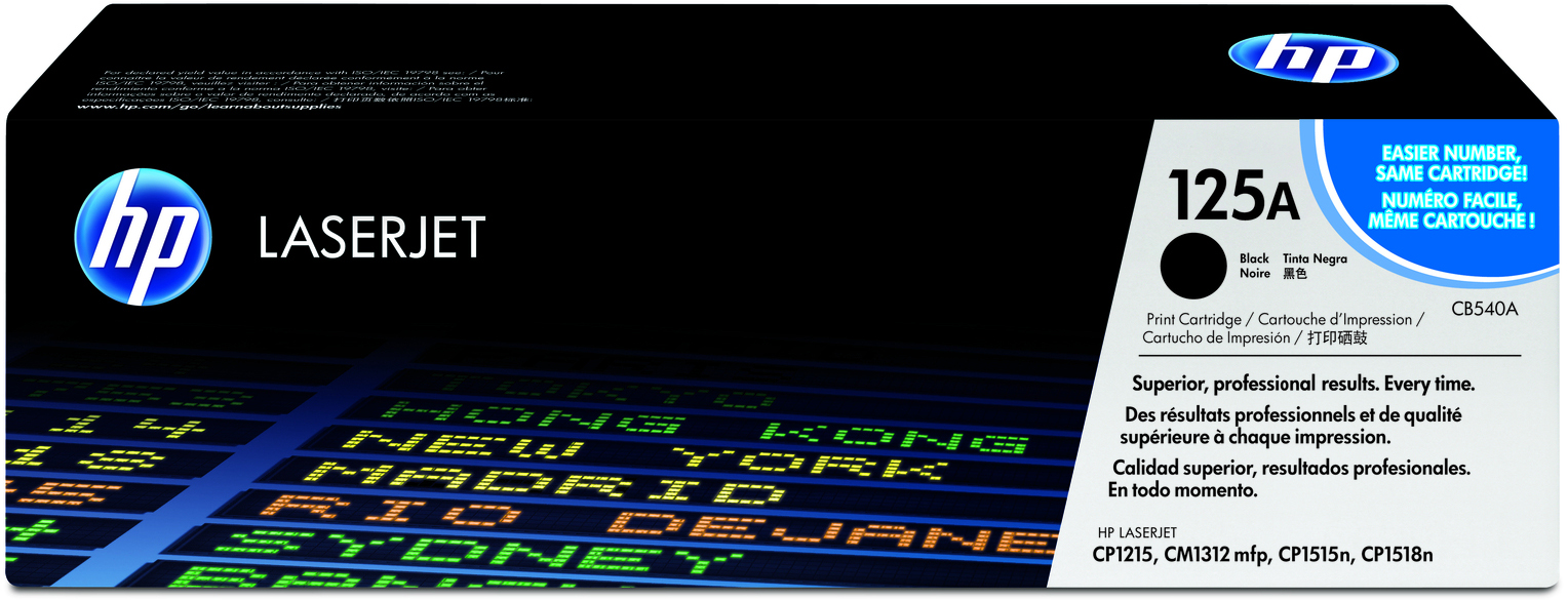 CB540A color laserjet black print cartridge HP Santreyd 