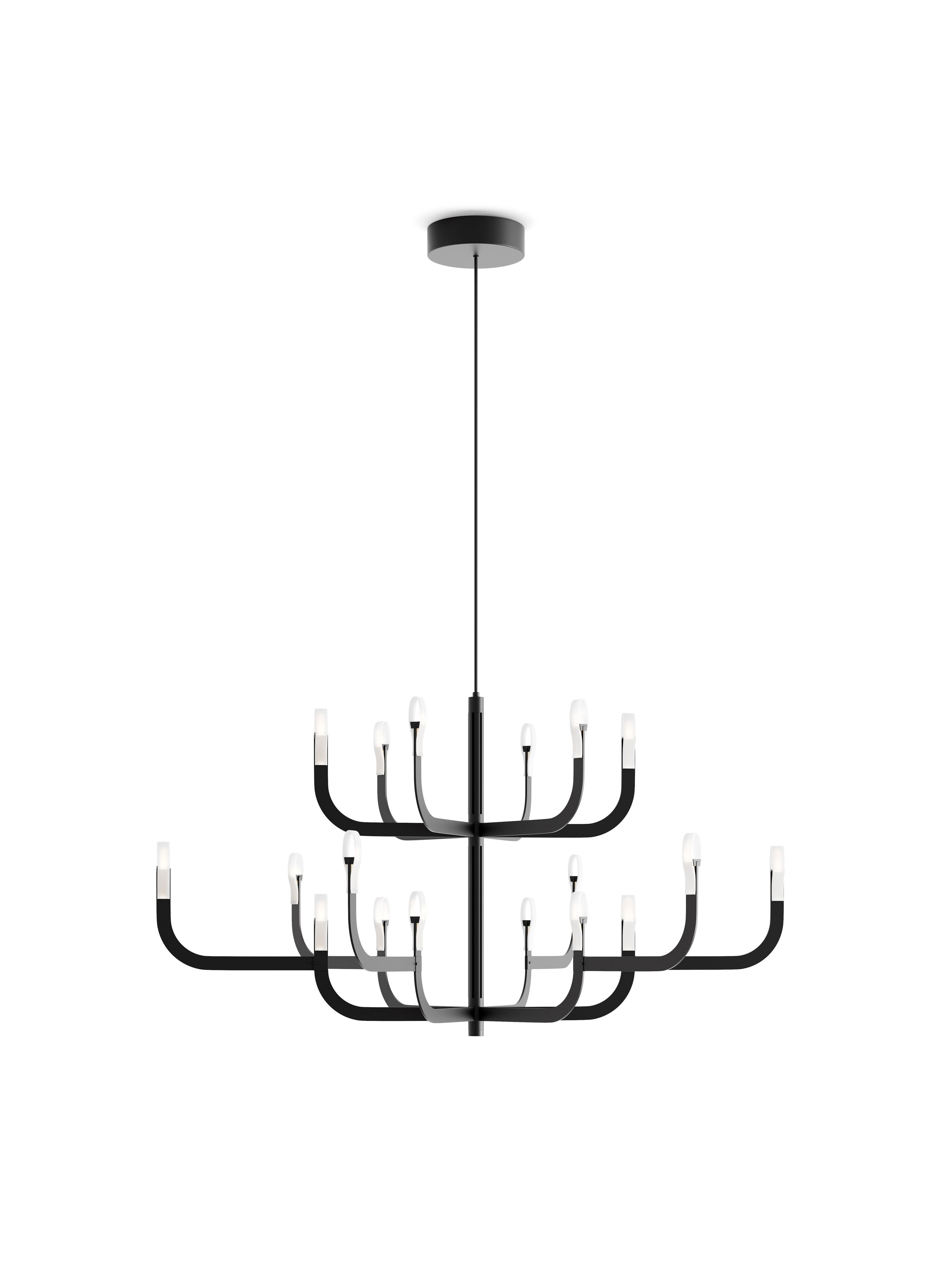 Алюминиевая светодиодная люстра LUCEPLAN J-US ARCH-00019612 - Вид №5