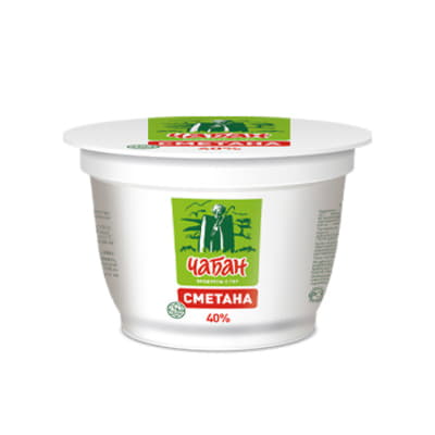 Сметана 40% Чабан 200 г БЗМЖ Santreyd 20740 - Вид №1