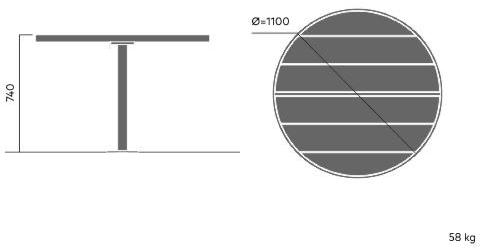 VESTRE Стол для пикника из стали и дерева April sun-id-1381246 - Вид №19