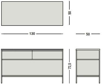 Nic Мебель для умывальника с ящиками Bridge sun-id-1476367 - Вид №2