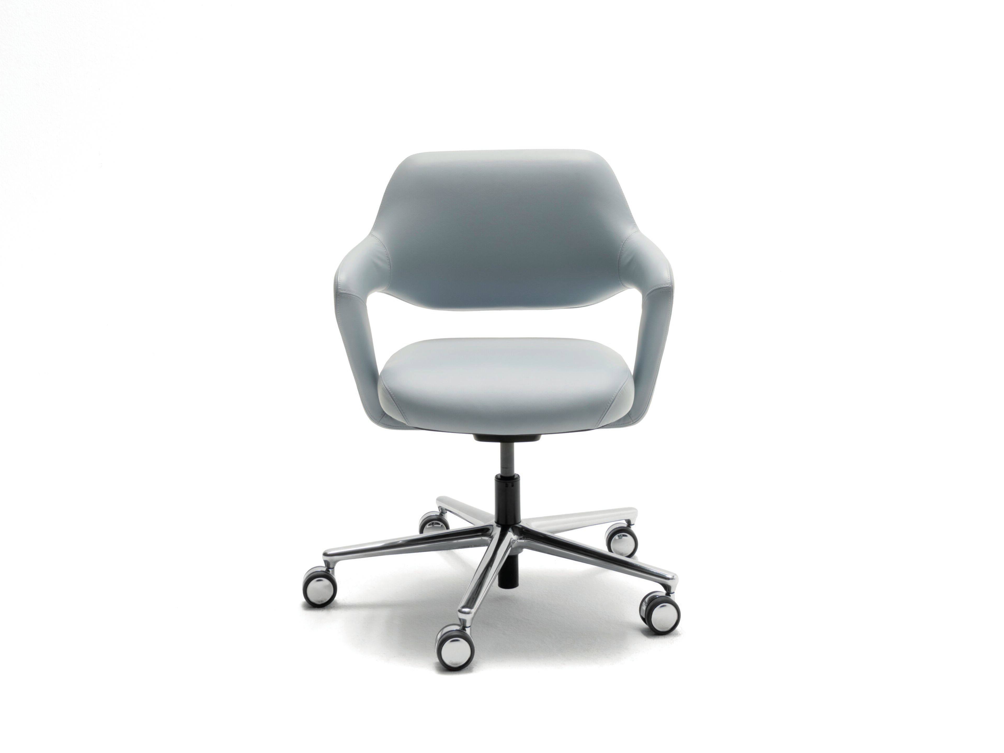 5-спицевое кожаное офисное кресло с низкой спинкой и колесами ESTEL GROUP Ergofit ARCH-00061082