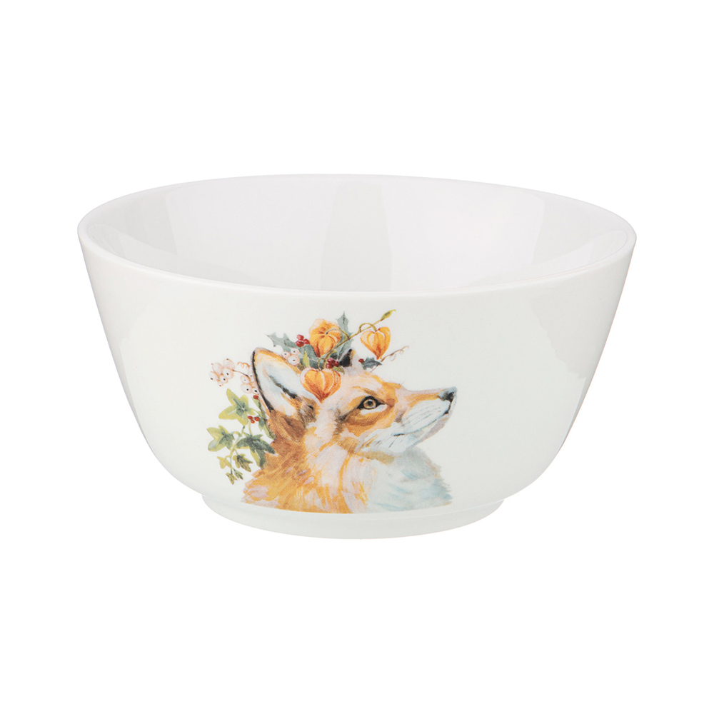 409-146 Посуда фарфоровая Салатник Лесная Сказка (осень) 7.5 см 750 мл Lefard 