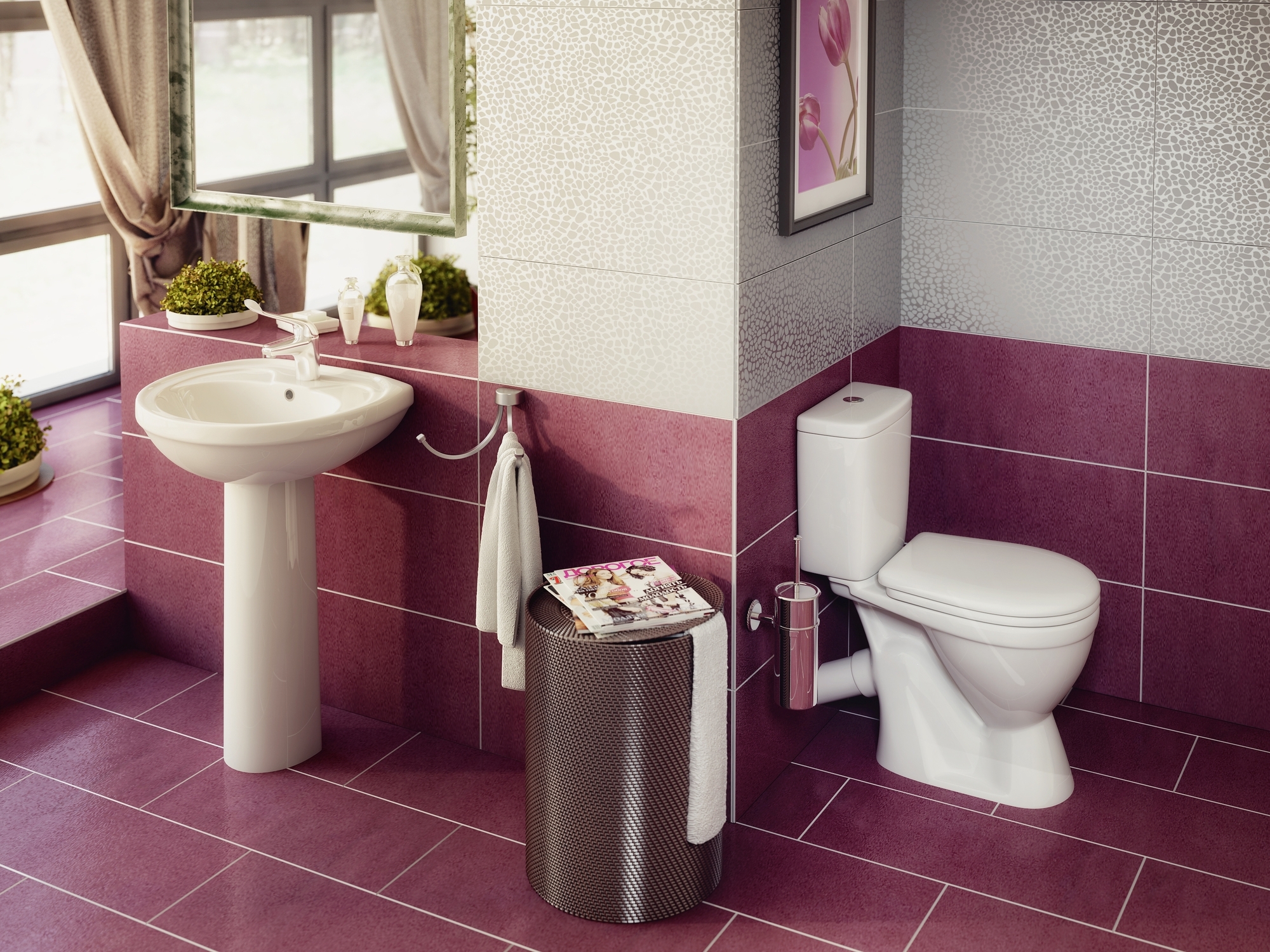 Монро, Унитаз-компакт Компакт унитаз с бачком Белый ROSA ЛИРА Россия - Вид №2