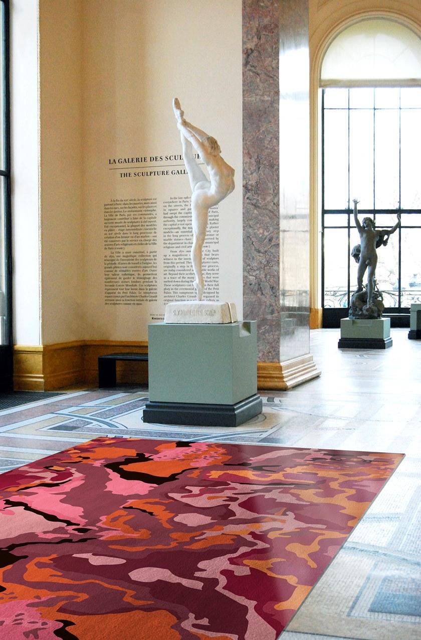 Un Tapis à Paris Прямоугольный шерстяной коврик с рисунком sun-id-1420044 - Вид №2