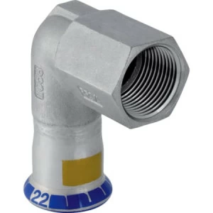 GEBERIT 34147 Переходной угольник Geberit Mapress из нержавеющей стали 90°, с внутренней резьбой (газ)