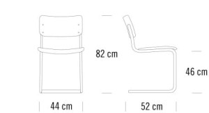 Консольный штабелируемый стул