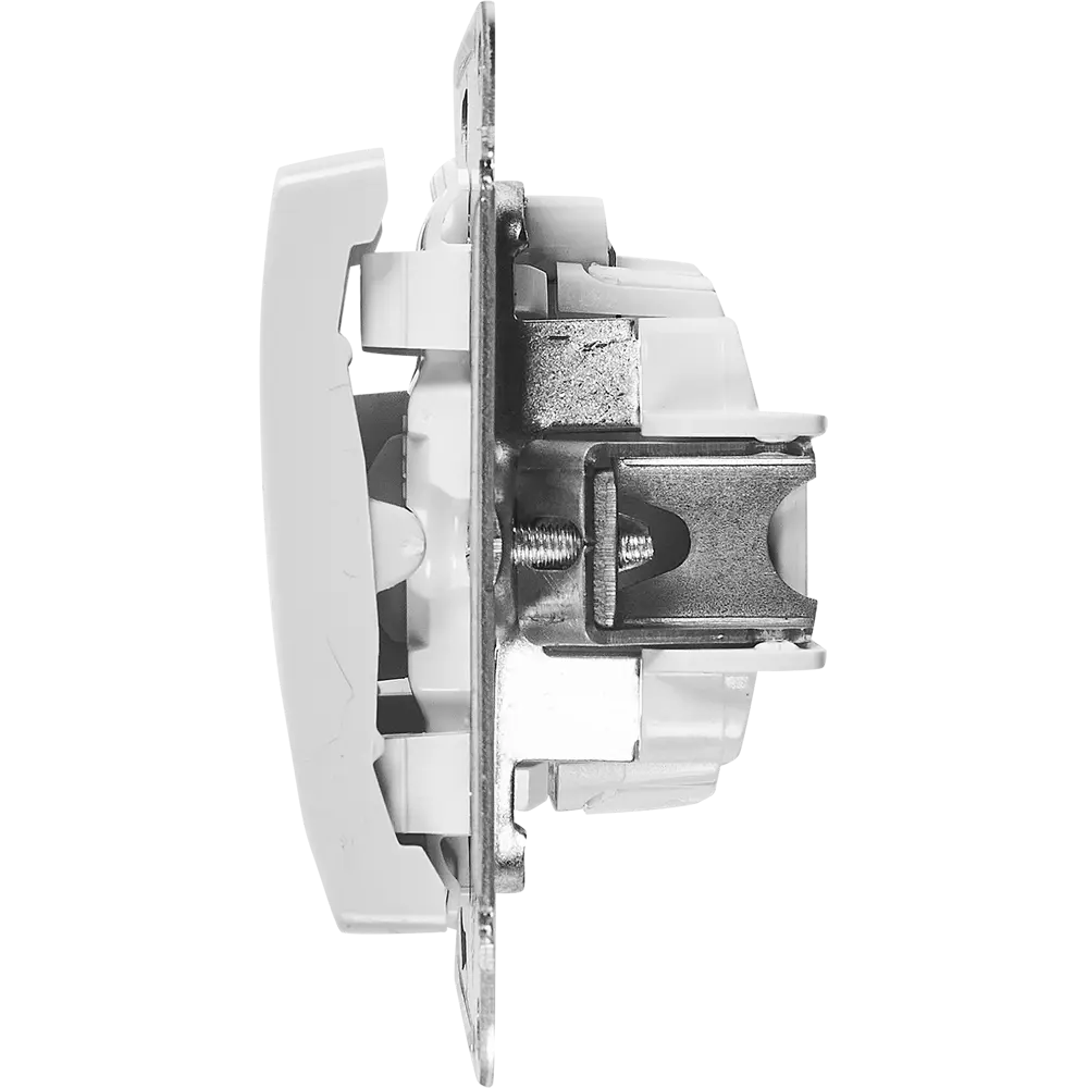 Schneider Electric Glossa — встраиваемый переключатель с 1 клавишей, белый глянец 86710546 STLM-0070865 - Вид №3