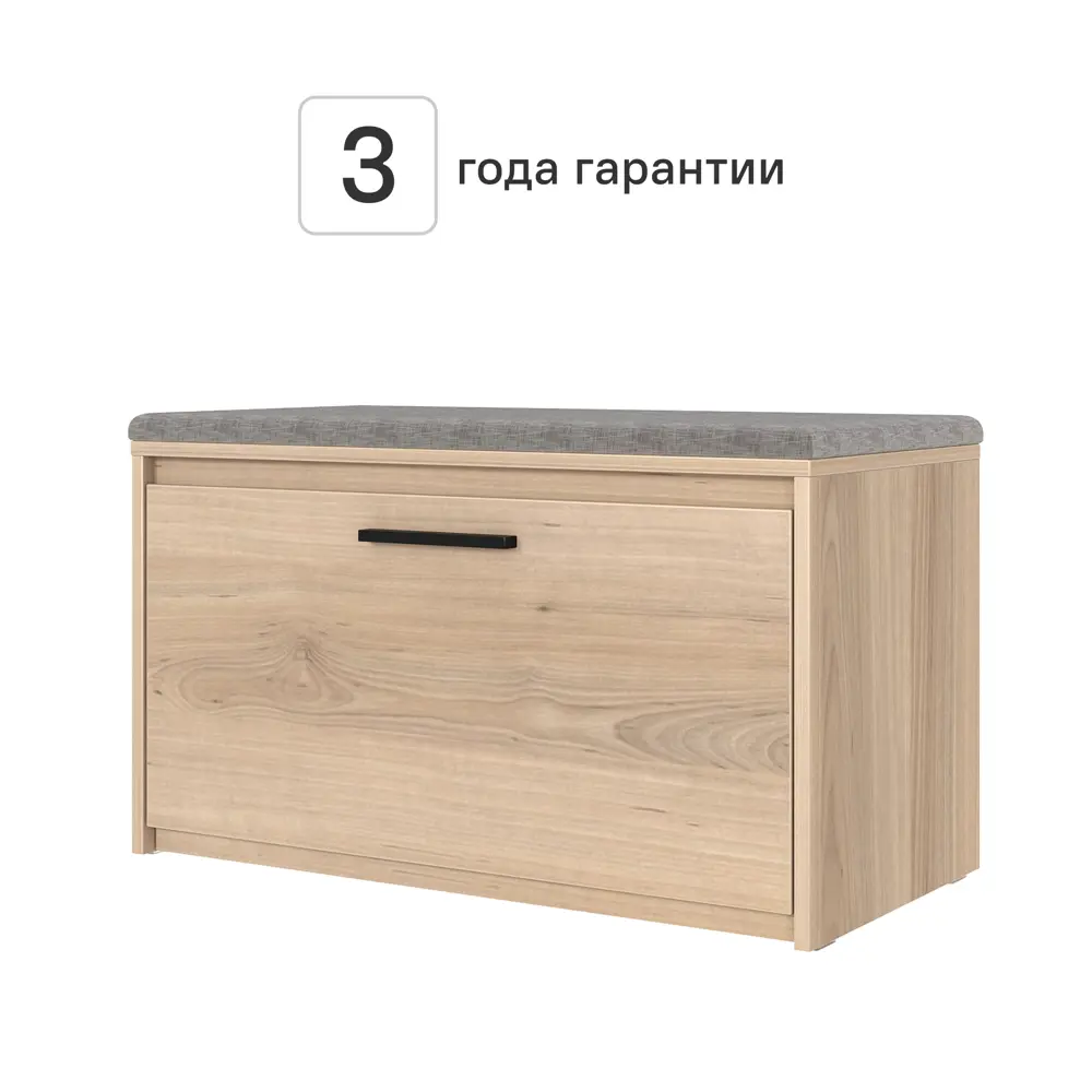 Банкетка Лион 80x49x41.7 см ЛДСП цвет дуб комано Santreyd STLM-2028423 - Вид №1