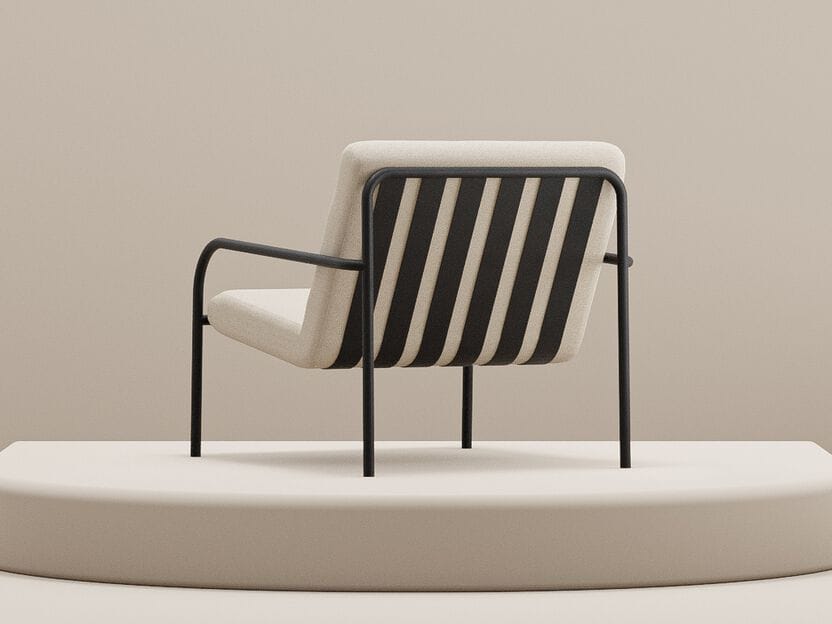 Стальной стул с порошковым покрытием с подлокотниками Metallbude DIEGO ARCH-00121641 - Вид №1