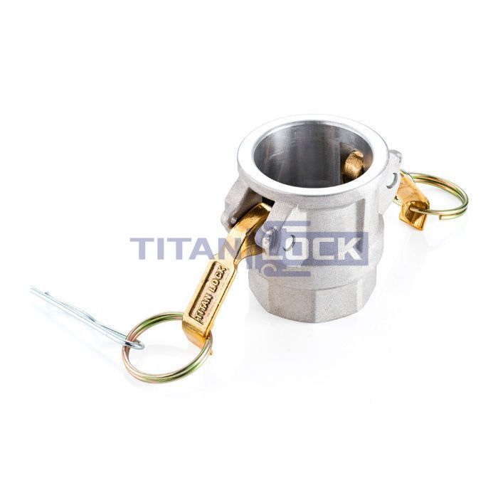 Камлок алюминиевый тип D розетка, внутр. резьба BSP 2", TL200DAL TITAN LOCK  - Вид №2
