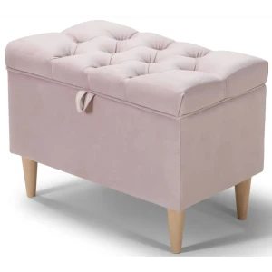 Пуф на ножках велюр Salotti Гамма Velutto 37 розовый 61x46 см