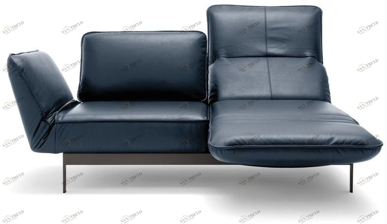 Rolf Benz Кожаный диван с шезлонгом Rolf benz 386 mera sun-id-1496462