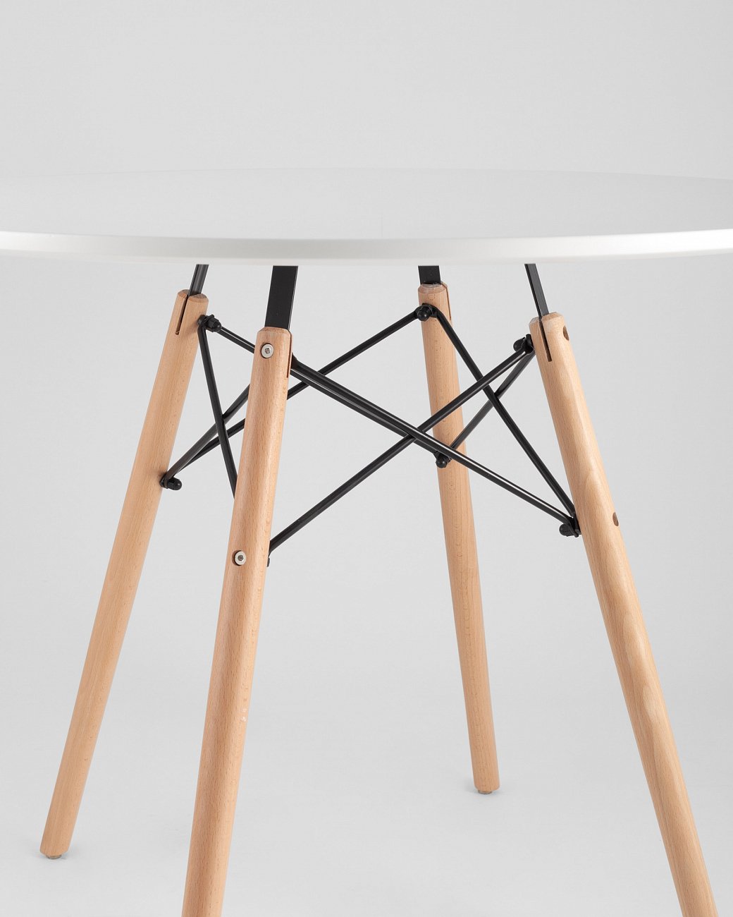 Стол обеденный круглый белый D 90 см DSW EAMES EAMES DSW 00-3958829 Белый  - Вид №5