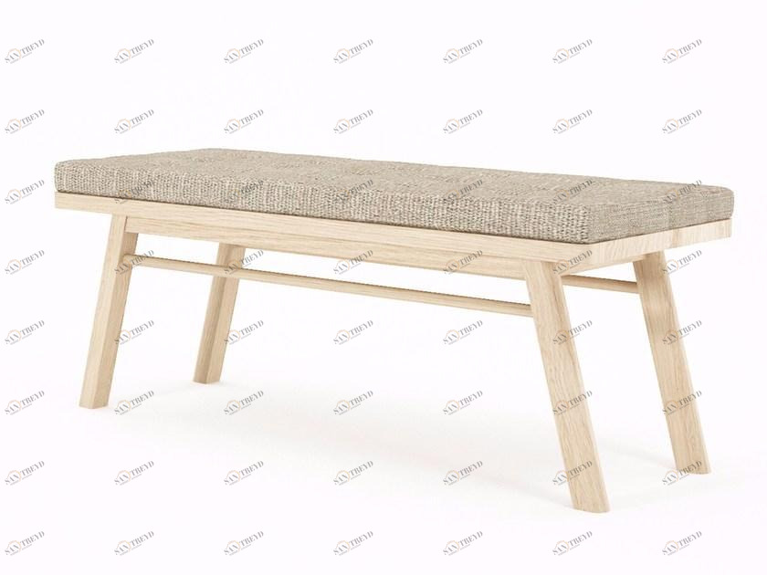 KARPENTER Мягкая скамейка из дерева и ткани Circa17 sun-id-1386007