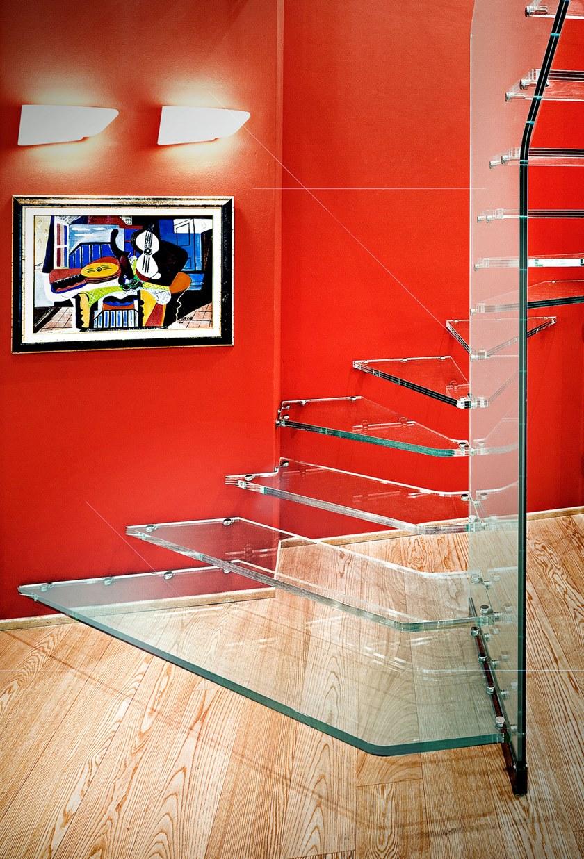 Officine Sandrini Открытая лестница из стекла sun-id-1466783 - Вид №1