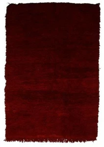 AFOLKI Прямоугольный шерстяной коврик с длинным ворсом Chichaoua Taa944be