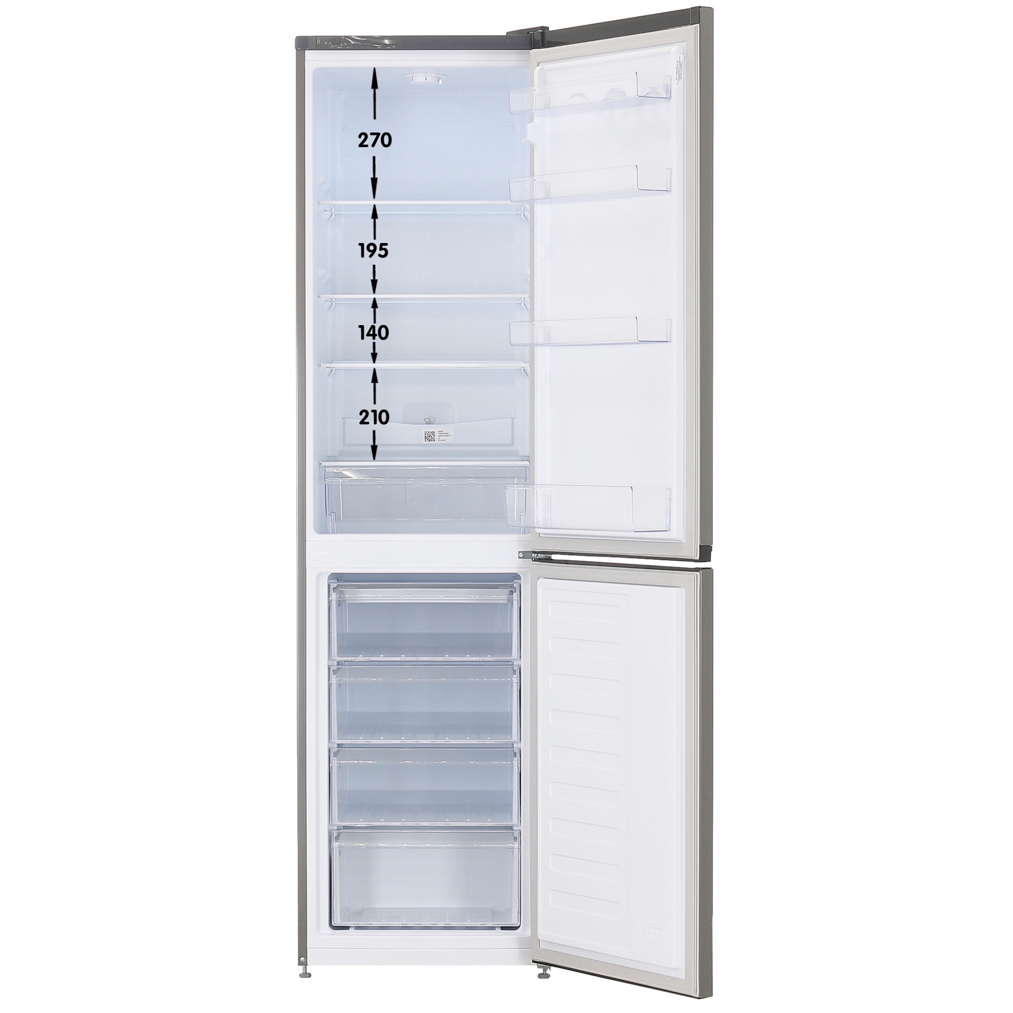 5449130 Холодильник с морозильником   Beko B1RCSK332G серый STDN-0098376 - Вид №1