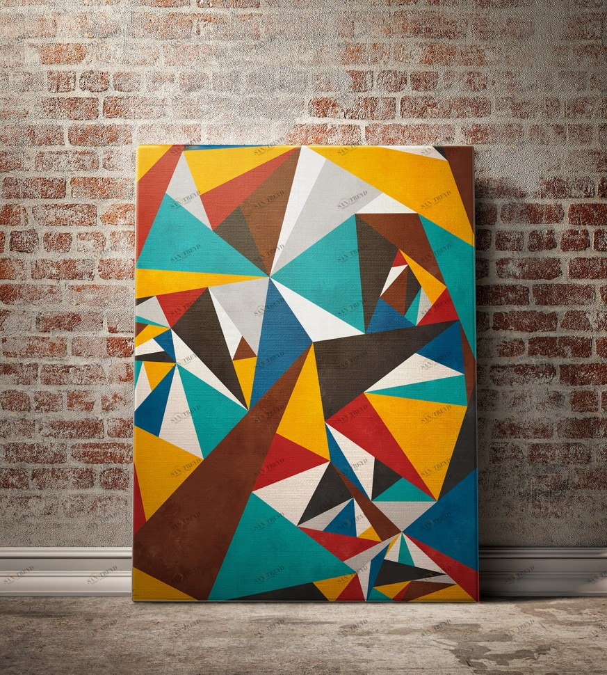 Картина Triangles ICON DESIGNE  193828 Разноцветный 